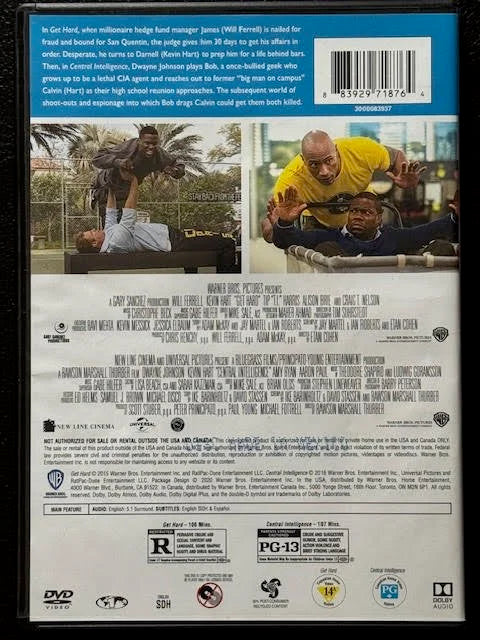 Get Hard / Central Intelligence – 2 Film Collection (Used)