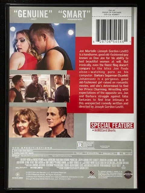 Don Jon (DVD, 2013, Relativity Media)