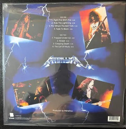 Metallica – Ride The Lightning (LP, 2016 Remastered Reissue, Blackened BLCKND004R-1) - Maple City Music