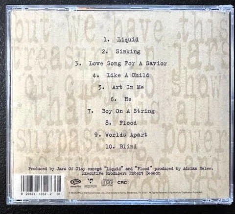 Jars Of Clay – Jars Of Clay (CD, Album, Club Edition, 1995, Essential Records CD 5573) - Maple City Music