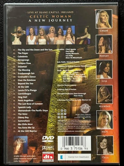 Celtic Woman – A New Journey (DVD, 2007, EMI Classics / Manhattan Records)
