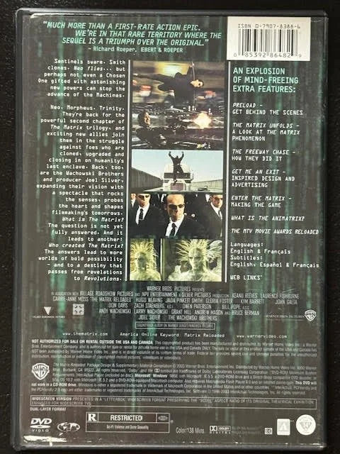 The Matrix Reloaded — Widescreen Edition (Used)