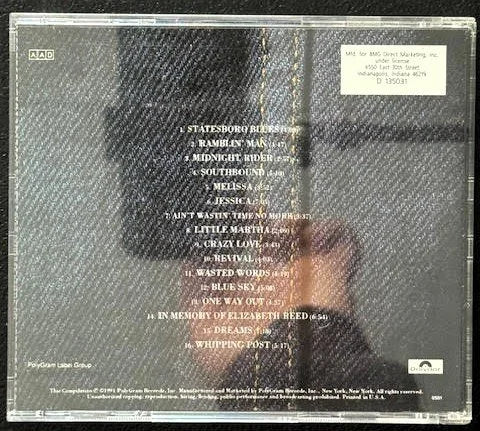 The Allman Brothers Band – A Decade Of Hits 1969-1979 (Used) - Maple City Music
