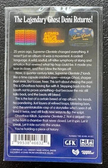 Ghostface Killah – Supreme Clientele 2 (Cassette, 2025, Mass Appeal MSAP179LPTAP) - Maple City Music