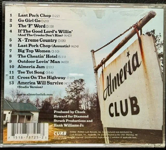 Hank Williams Jr. – Almeria Club (CD, 2002, Curb Records 78725)