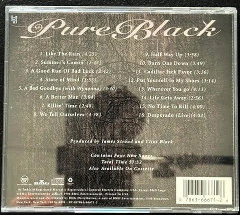 Clint Black – The Greatest Hits (CD, Compilation, 1996, RCA Records RCA07863-66671-2) - Maple City Music