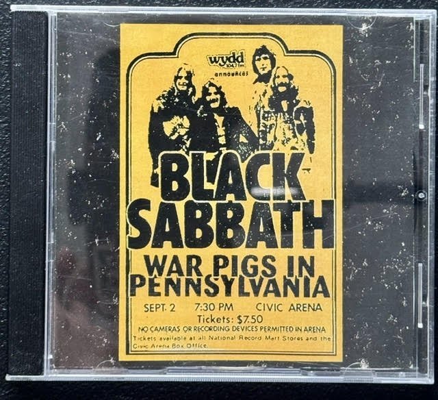 Black Sabbath – War Pigs in Pennsylvania (CD, Unknown Year, The Final Mass Records) - Maple City Music