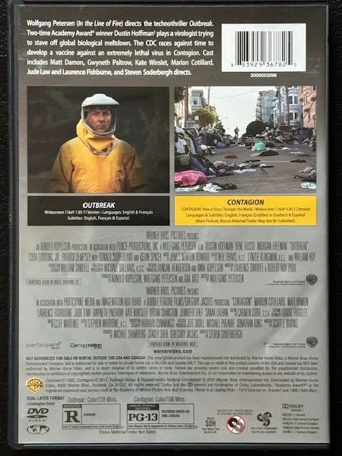 Outbreak / Contagion — Double Feature Collection (Used)