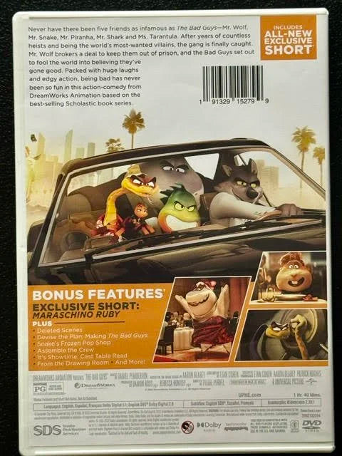 The Bad Guys (DVD, 2022, DreamWorks Animation / Universal)