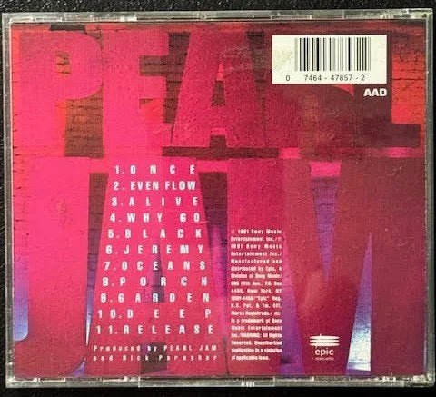 Pearl Jam – Ten (Used) - Maple City Music