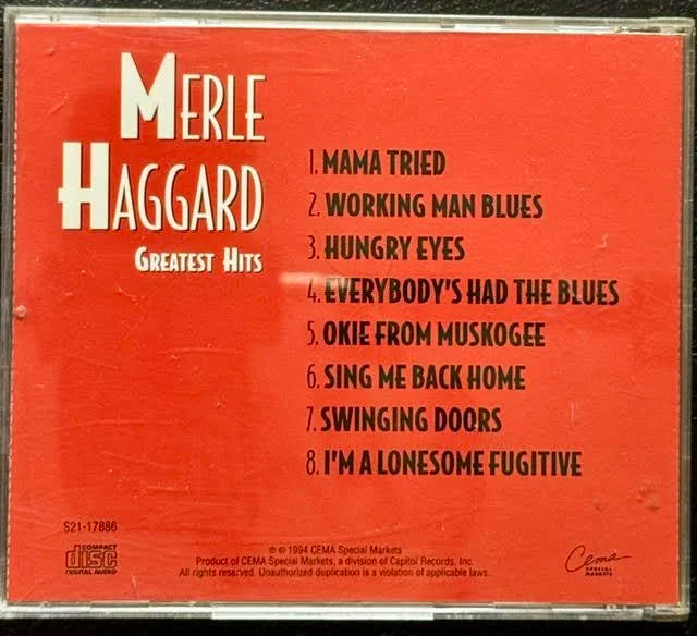 Merle Haggard – Greatest Hits (CD, 1994, CEMA Special Markets S21-17886)