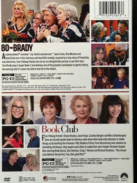 2-Movie Collection: 80 for Brady / Book Club (DVD, 2-Movie Collection, Paramount Pictures Home Entertainment)