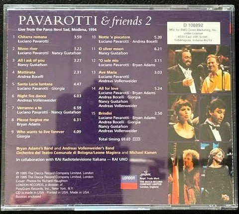 Pavarotti & Friends – Pavarotti & Friends 2 (Used) - Maple City Music