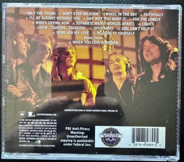 Journey – Greatest Hits (CD, 1988, Columbia CK 44493) - Maple City Music