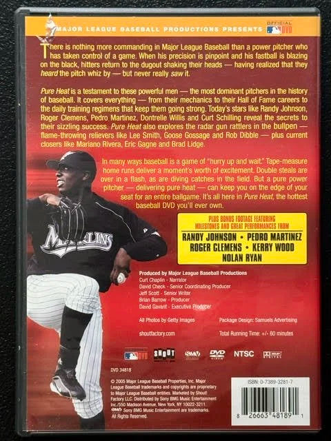 Pure Heat: Ultimate MLB Flamethrowers (DVD, 2005, Major League Baseball Productions)