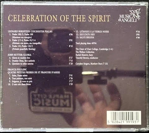 Various – Celebration Of The Spirit (CD, 1995, Musica Di Angeli 5028421991931) - Maple City Music