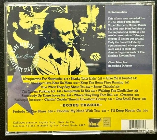 Starline Rhythm Boys – Honky Tonk Livin’ (CD, 2002/2007, Cow Island Music CIM004) - Maple City Music