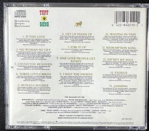 Bob Marley And The Wailers – Legend (The Best Of Bob Marley And The Wailers) (CD, Compilation, Remastered, 1990, Tuff Gong 422-846 210-2) - Maple City Music