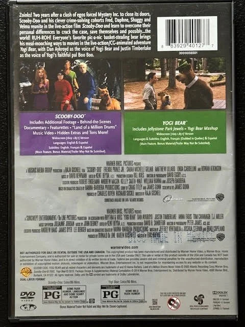 Scooby-Doo / Yogi Bear — Double Feature Collection (Used)