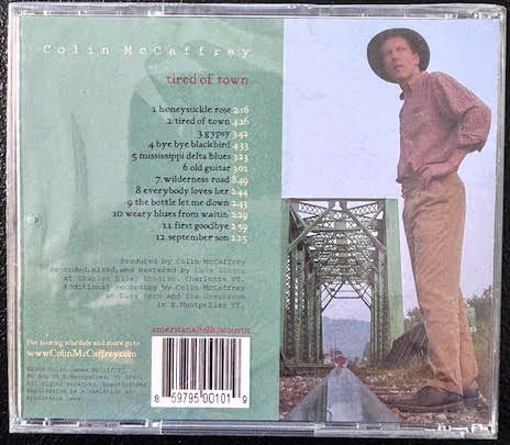 Colin McCaffrey – Tired of Town (CD, 2005, Americanta Folk Records) - Maple City Music