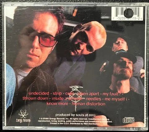 Souls At Zero – A Taste For The Perverse (CD, 1995, Energy Records NRG 81115-2) - Maple City Music