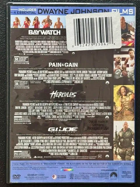 Dwayne Johnson 4-Movie Collection (DVD, Multi-Studio Collection)