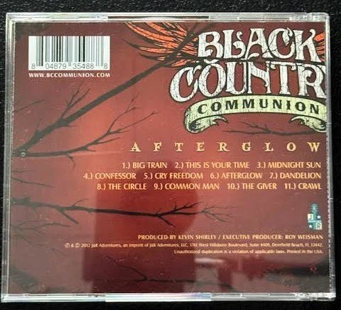 Black Country Communion – Afterglow (CD, Album, 2012, J&R Adventures PRAR935488) - Maple City Music