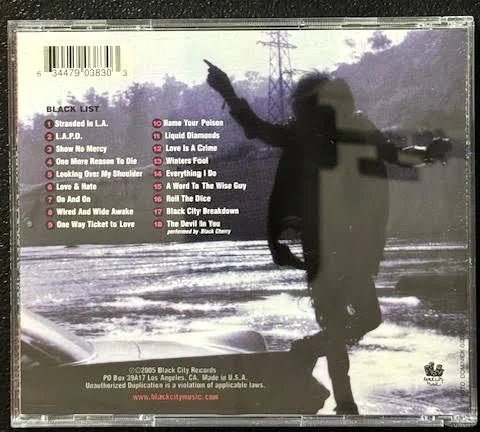 Paul Black's L.A. Guns – Black List (CD, 2005, Black City Records) - Maple City Music