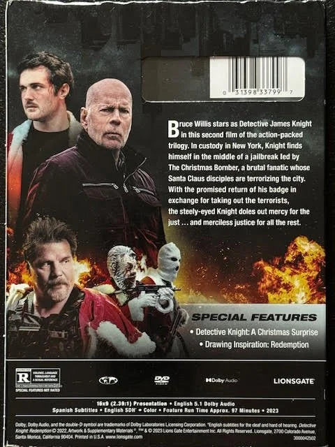 Detective Knight: Redemption (DVD, 2022, Lionsgate Home Entertainment)