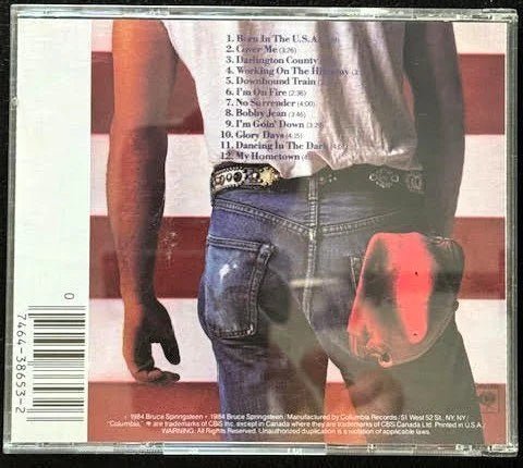 Bruce Springsteen – Born In The U.S.A. (CD, Album, JVC Pressing, Columbia CK 38653) - Maple City Music