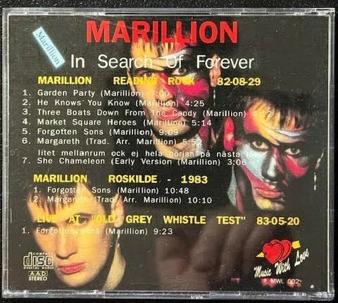 Marillion – In Search Of Forever (Used) - Maple City Music