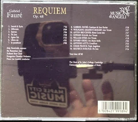 Gabriel Fauré – Requiem, Op. 48 (CD, 1995, Musica Di Angeli 5028421991894)