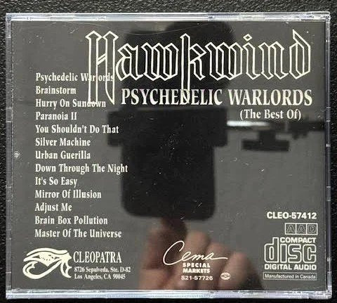 Hawkwind – Psychedelic Warlords (The Best Of) (CD, 1992, Cleopatra CLEO-57412 / CEMA Special Markets S21-57726) - Maple City Music