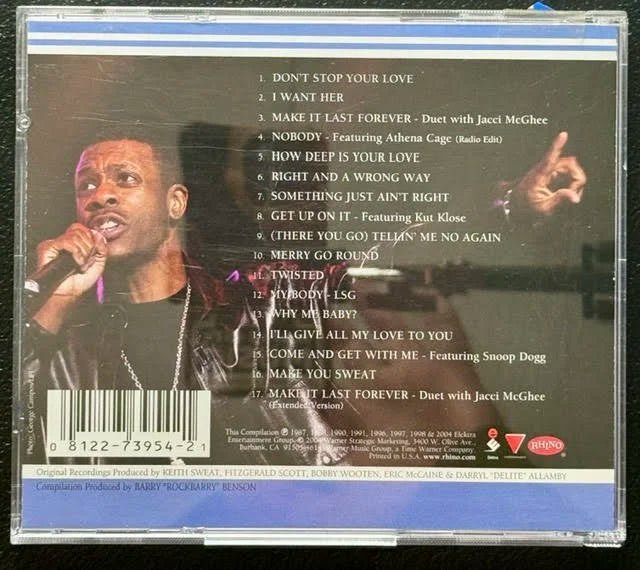 Keith Sweat – The Best Of Keith Sweat: Make You Sweat (CD, 2004, Elektra/Rhino R2 73954, Remastered) - Maple City Music