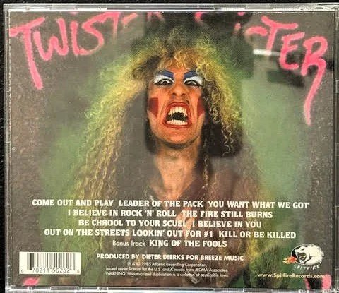 Twisted Sister – Come Out And Play (CD, 1999, Spitfire Records SPT-CD-15026) - Maple City Music