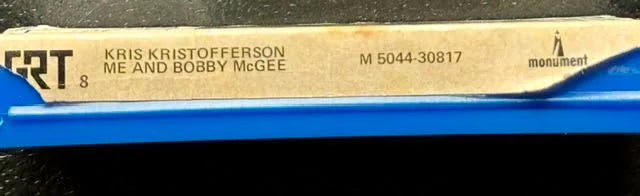 Kris Kristofferson – Me And Bobby McGee (Cassette, GRT / Monument M 5044-30817)