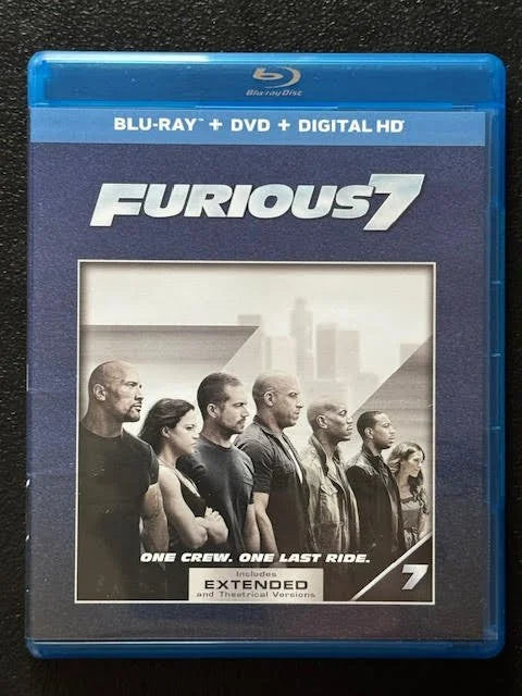Furious 7 (Blu-ray + DVD + Digital HD, 2015, Universal Pictures Home Entertainment)