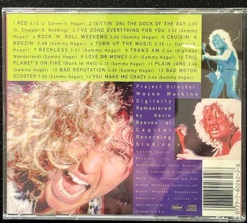 Sammy Hagar – The Best Of Sammy Hagar (CD, EMI 0777 7 80262 2 8) - Maple City Music