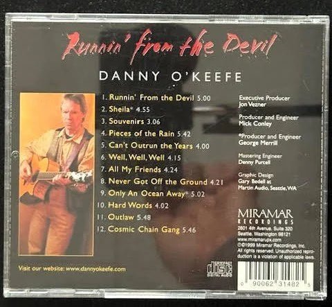 Danny O'Keefe – Runnin' From The Devil (CD, 1999, Miramar Recordings 09006-23148-2) - Maple City Music