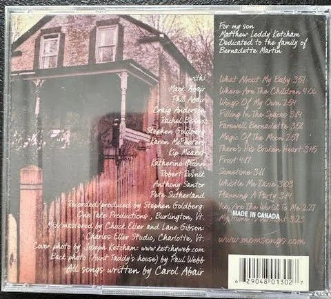 Carol Abair – Close to Home (CD, Early 2000s, Independent) - Maple City Music