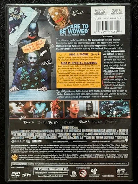 The Dark Knight — Two-Disc Special Edition (Used)