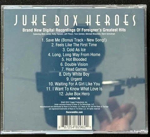 Foreigner – Juke Box Heroes (CD, Compilation, Reissue, Razor & Tie 8872548296-2) - Maple City Music