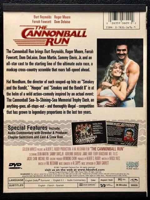 The Cannonball Run (DVD, 1981, 20th Century Fox)