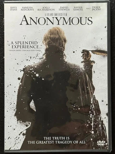 Anonymous (DVD, 2011, Sony Pictures Home Entertainment / Columbia Pictures)