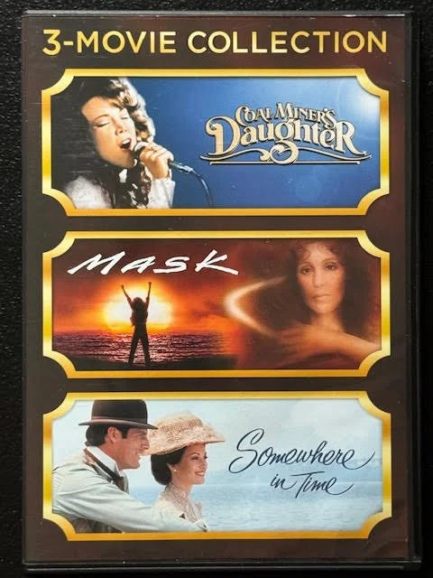 3-Movie Collection — Coal Miner’s Daughter, Mask, Somewhere in Time (Used)