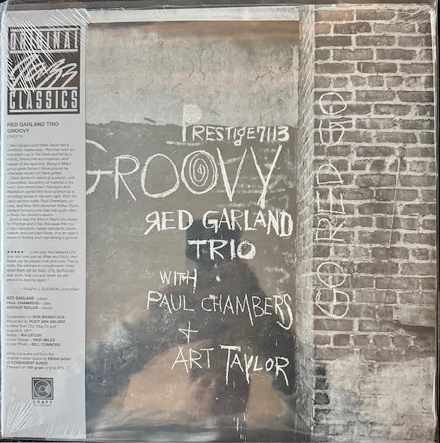 The Red Garland Trio – Groovy (LP, Mono, 180g, Original Jazz Classics Reissue, 2024, Prestige / Craft Recordings CR00719) - Maple City Music