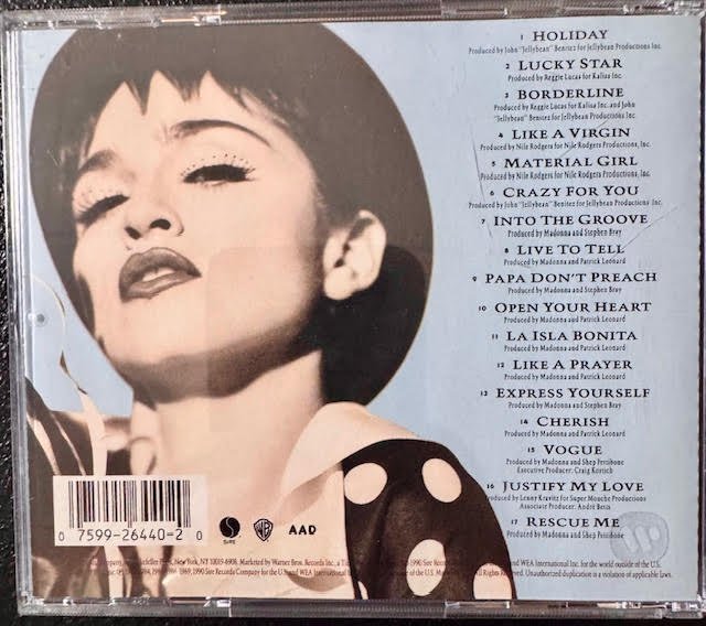 Madonna – The Immaculate Collection (Used) - Maple City Music