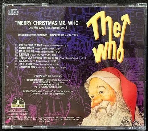 The Who – Merry Christmas Mr. Who Vol. 2 (And The Song Is Just Begun) (CD, 1990, Golden Stars LACD 1027) - Maple City Music
