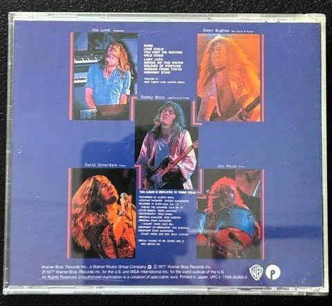 Deep Purple – Last Concert In Japan (CD, Album, Remastered, Reissue, 1996, Warner Bros. Records WPCR-876) - Maple City Music