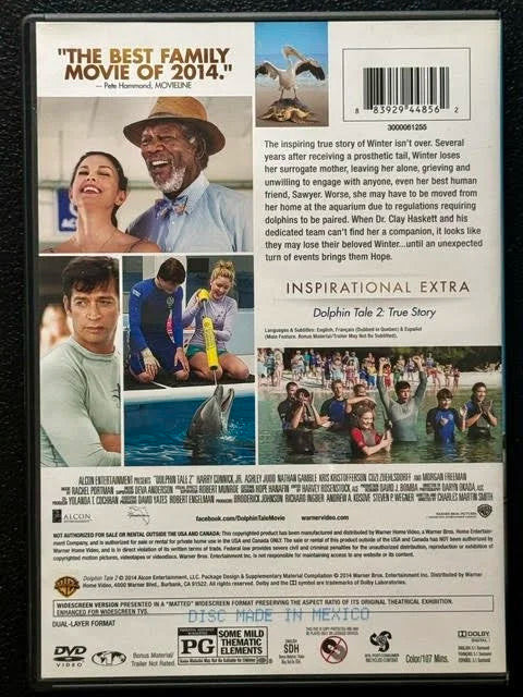 Dolphin Tale 2 (DVD, 2014, Warner Bros.)